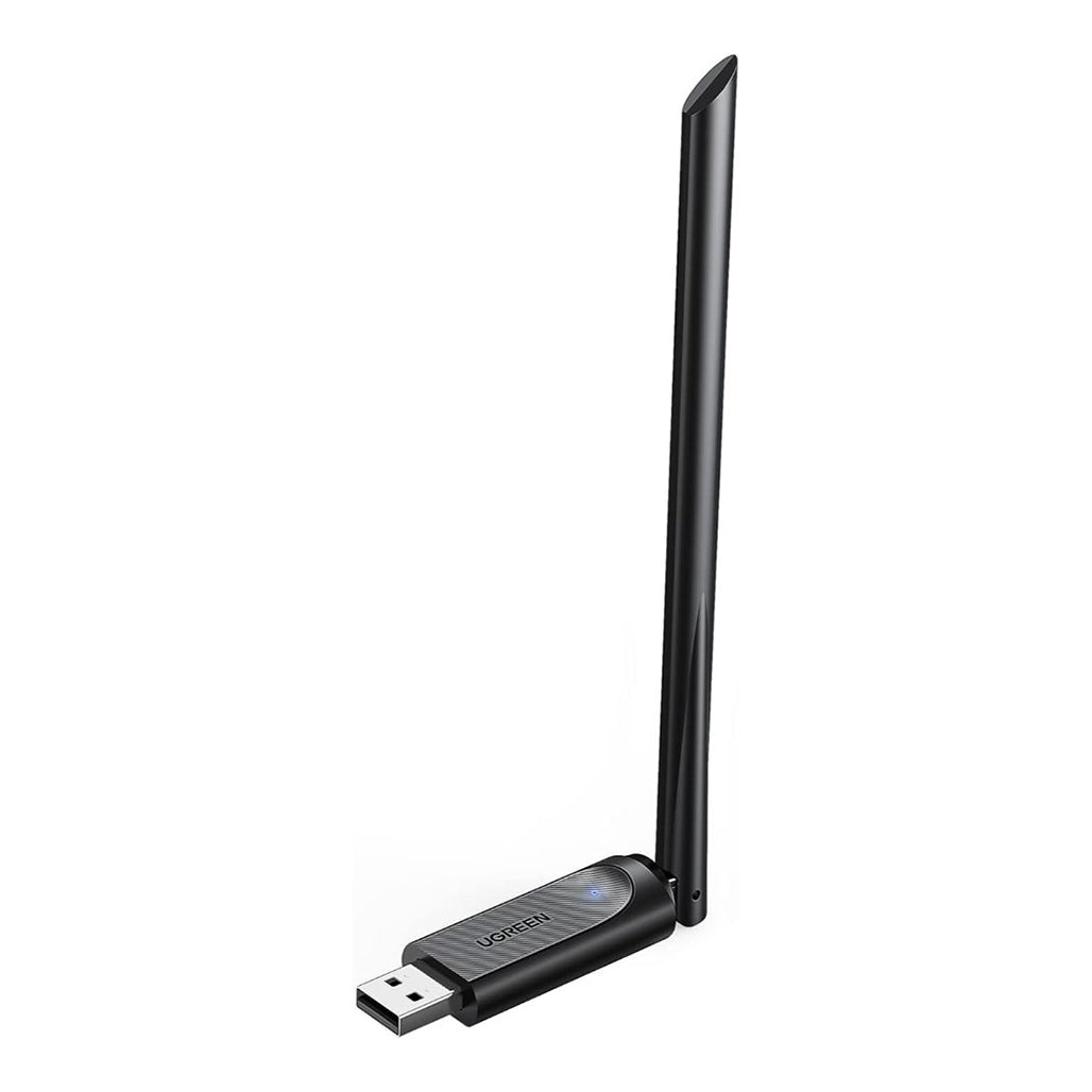 A Photo Of UGreen AC650 Dual Band USB WiFi Adapter | 6dBi High-Gain Antenna | 2.4GHz & 5GHz Wireless Network Dongle