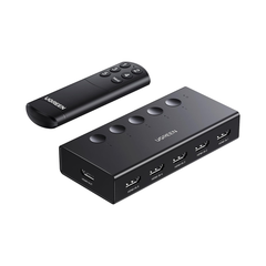 A Photo Of UGREEN HDMI Switch 5 In 1 Out 4K@60Hz | HDMI Splitter with Remote for Gaming Consoles and Streaming Devices