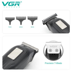 A Photo Of VGR V-918 Professional Hair Trimmer with Precision T-Blade, LED Display, and 100-Minute Runtime