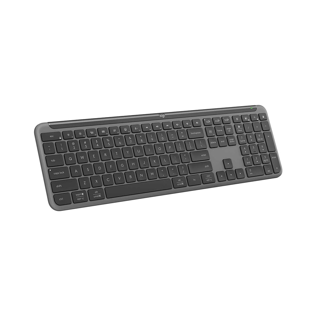 A Photo Of Logitech K950 Signature Slim Wireless Keyboard - Graphite | Multi-Device Connectivity & Customizable Shortcuts