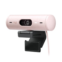 Logitech Brio 500 1080p HDR Webcam with Show Mode Rose | 960-001433