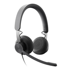 A Photo Of Logitech Zone Wired USB Headset - Premium Audio, Advanced Noise-Canceling Mic, Microsoft Teams Certified