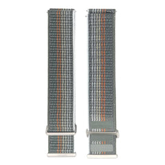 A Photo Of Amazfit Nylon Strap 22mm Sunset Gray - Lightweight & Breathable Watch Band for 140-210mm Wrists hook and loop fastening, along with a durable stainless steel buckle.