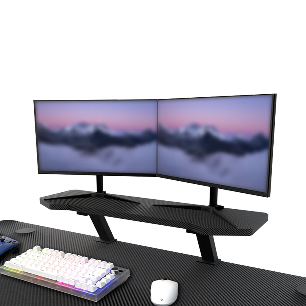 A Photo Of Fantech ACGD171 Ergonomic Carbon Fiber Monitor Stand – Durable, Scratch and Water Resistant Design