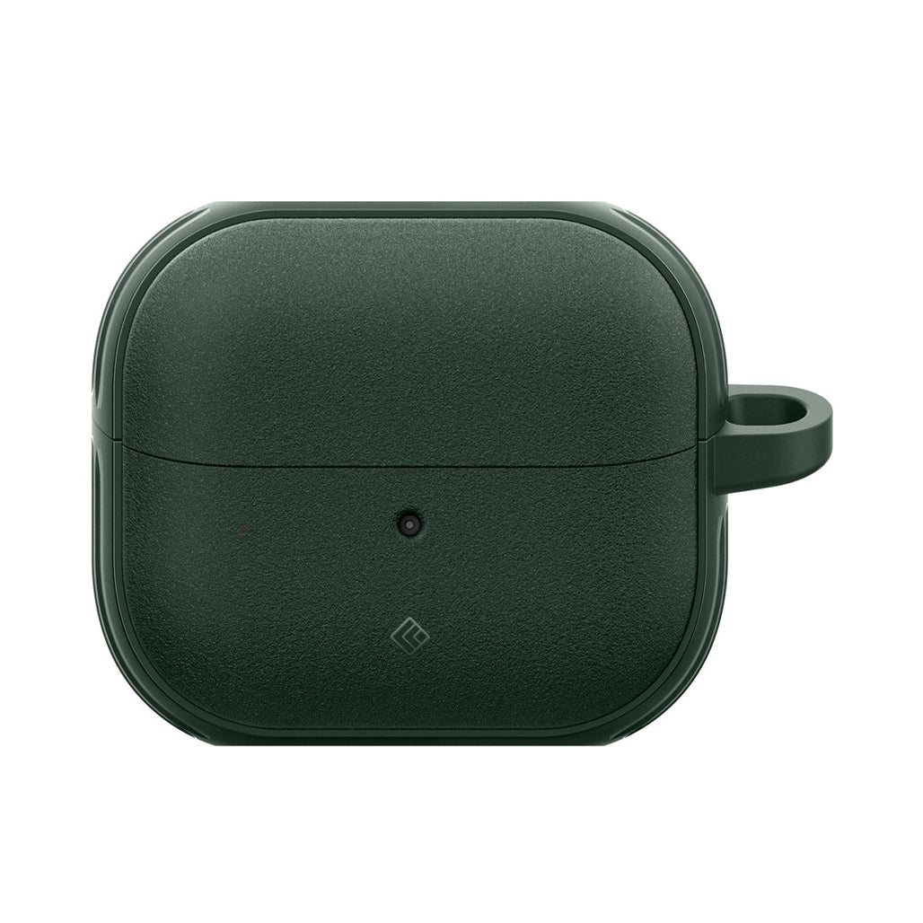 A Photo Of Caseology Vault Case for Samsung Galaxy Buds 3 / 3 Pro - Midnight Green with Secure Grip and Carabiner