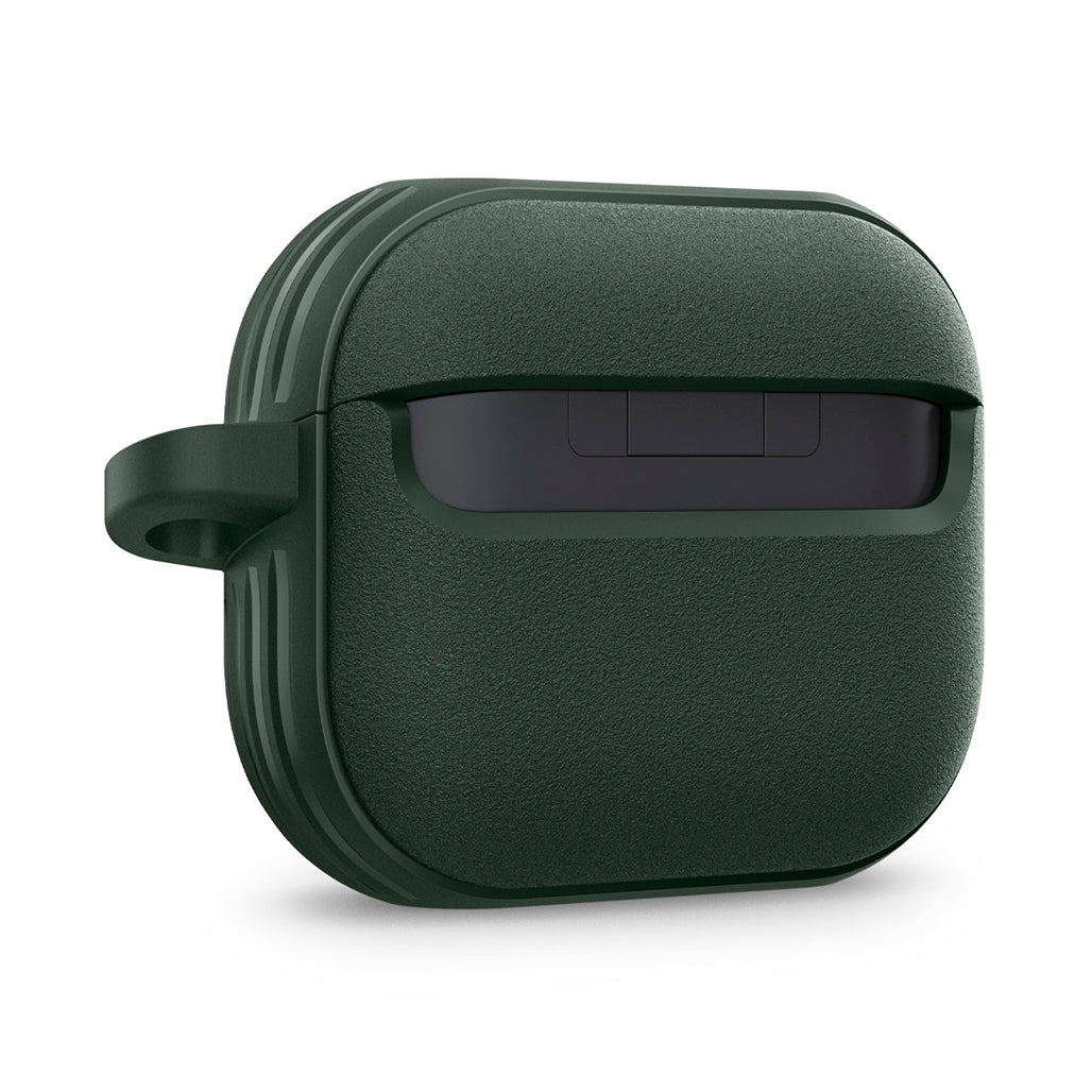 A Photo Of Caseology Vault Case for Samsung Galaxy Buds 3 / 3 Pro - Midnight Green with Secure Grip and Carabiner