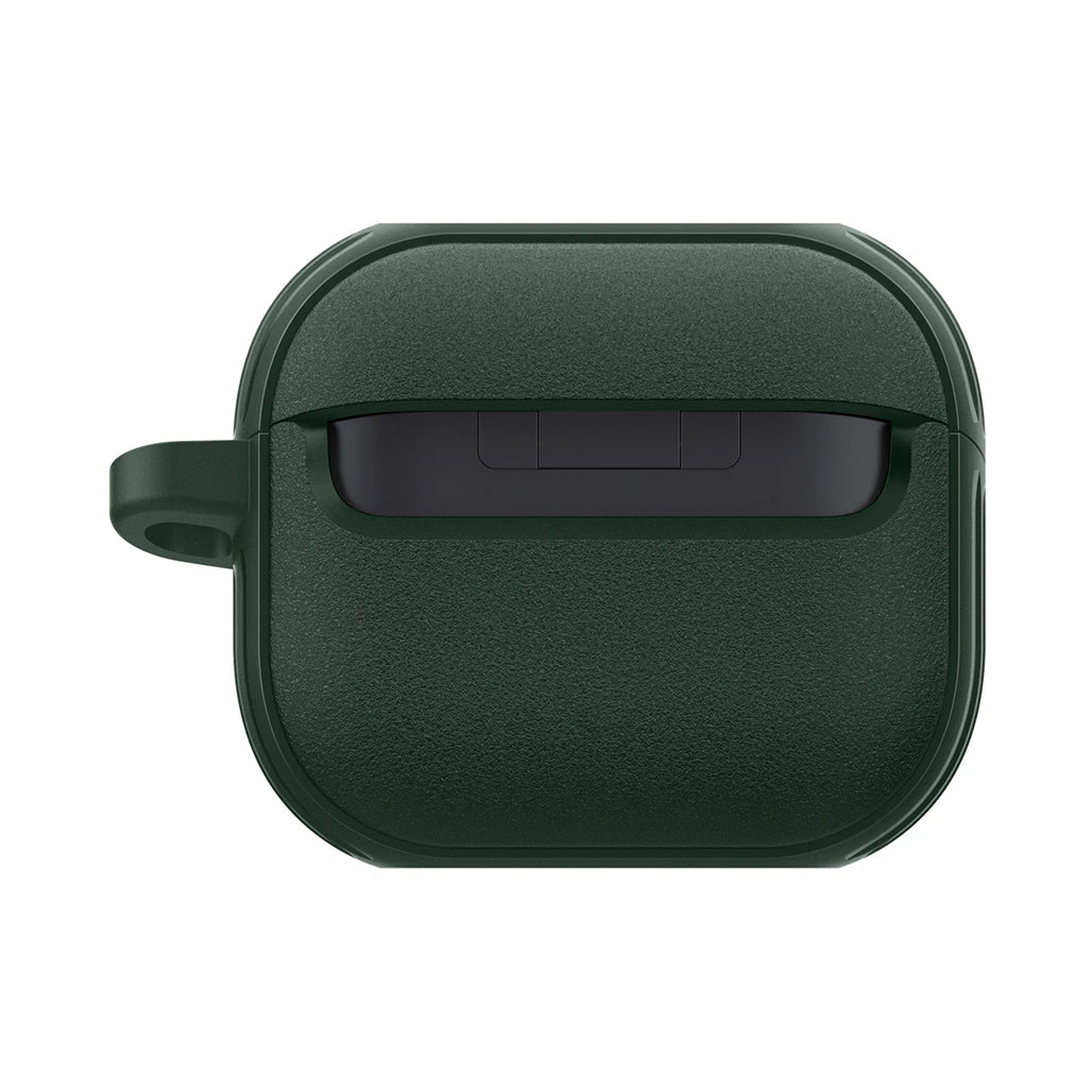 A Photo Of Caseology Vault Case for Samsung Galaxy Buds 3 / 3 Pro - Midnight Green with Secure Grip and Carabiner