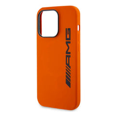 A Photo Of AMG MagSafe Liquid Silicone Case for iPhone 15 Pro - Orange