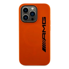 A Photo Of AMG MagSafe Liquid Silicone Case for iPhone 15 Pro - Orange