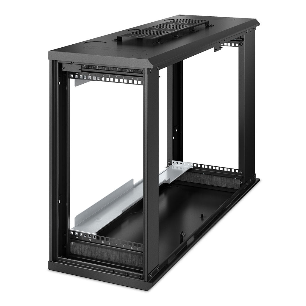 A Photo Of APC AR106VI NetShelter 6U Low-Profile Wallmount Rack Enclosure Cabinet - 230V Server Depth