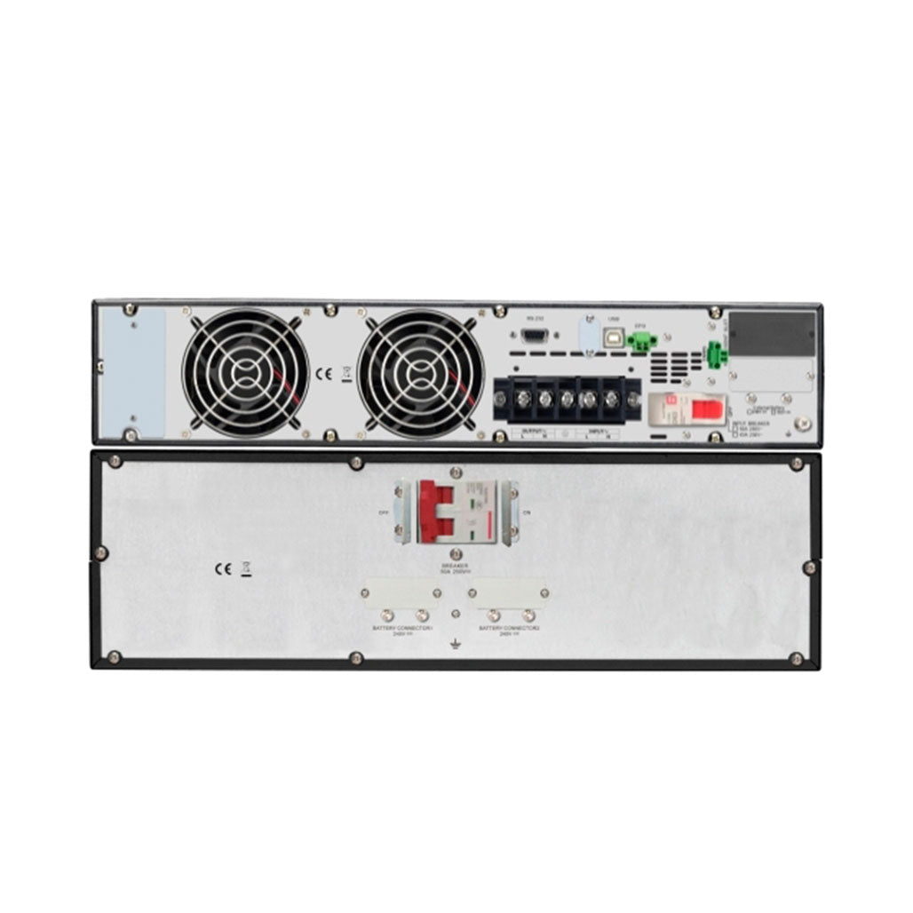 APC Easy UPS On-Line, 10kVA/10kW, Rackmount 5U, 230V, Hard wire 3-wire(1P+N+E) outlet, Intelligent Card Slot, LCD, Extended Runtime, W/ Rail Kit, 31849826681084, Available at 961Souq