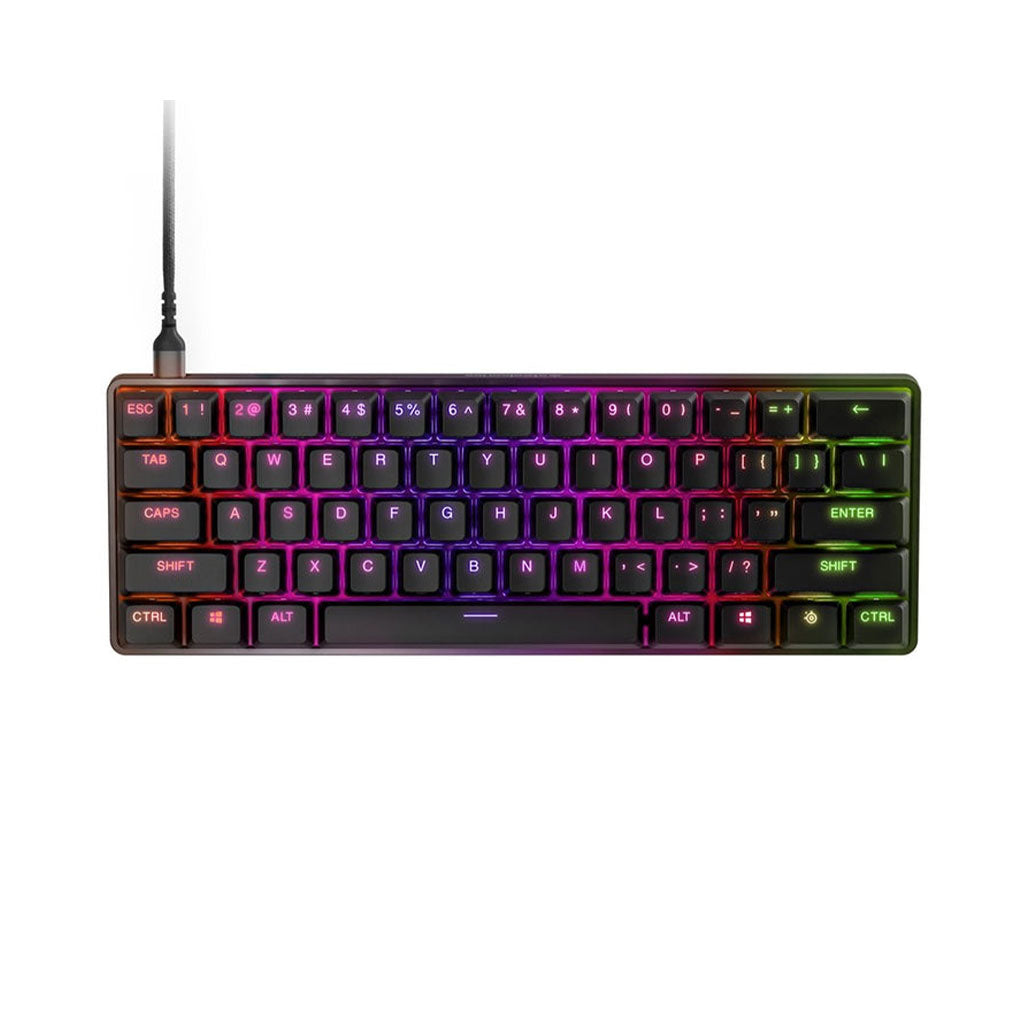 A Photo Of SteelSeries Apex 9 Mini - 60% Optical Switch Wired Gaming Keyboard with RGB Lighting