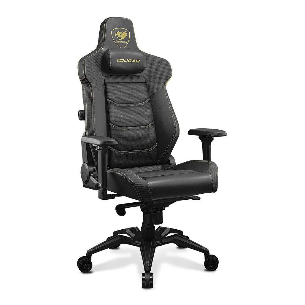 A Photo Of Cougar Armor Evo Royal Gaming Chair - Ergonomic Design with 180º Recline, 4-Way Lumbar Support & Premium PVC Leather