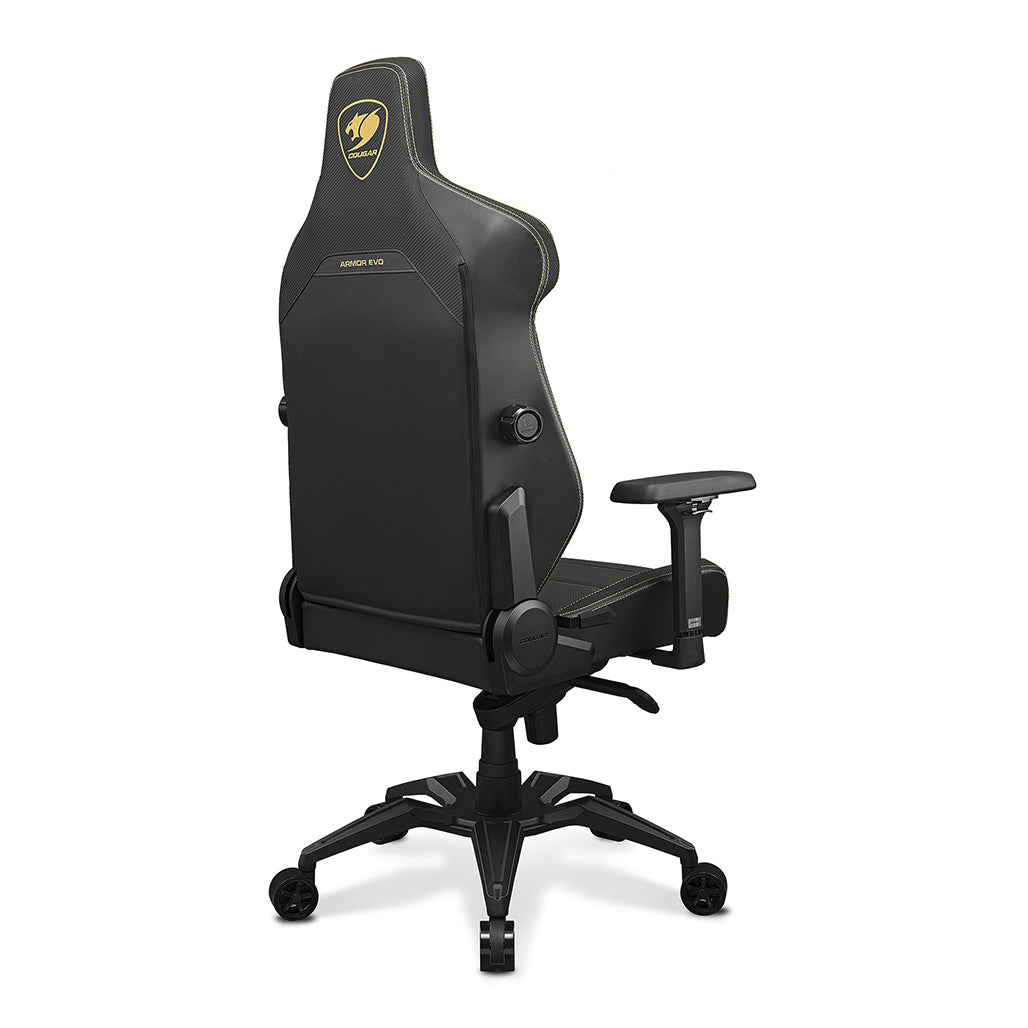 A Photo Of Cougar Armor Evo Royal Gaming Chair - Ergonomic Design with 180º Recline, 4-Way Lumbar Support & Premium PVC Leather