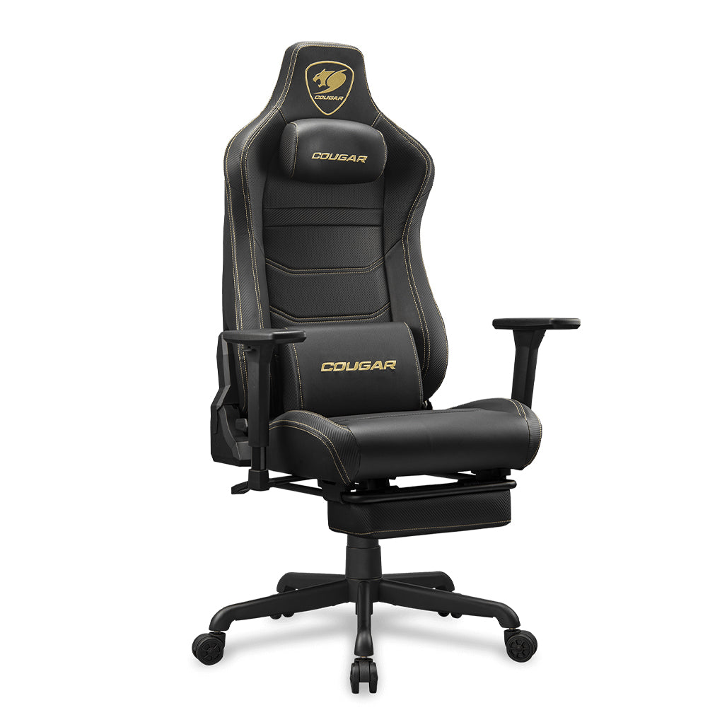 A Photo Of Cougar ARMOR EVO S Gaming Chair (Gold/Black) – Ultimate Support and Comfort for Gamers