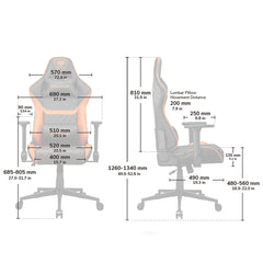 A Photo Of Cougar Armor One V2 Gold Gaming Chair – Premium Comfort, Adjustable Design & Versatile Upholstery Options