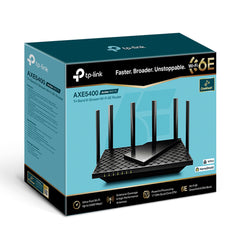 A Photo Of TP-Link Archer AXE75 AXE5400 Tri-Band Gigabit Wi-Fi 6E Router | High-Speed, Advanced Coverage