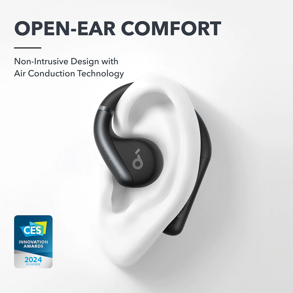 A Photo Of Anker Soundcore AeroFit - Open-Ear True Wireless Earbuds with BassUp™ Technology