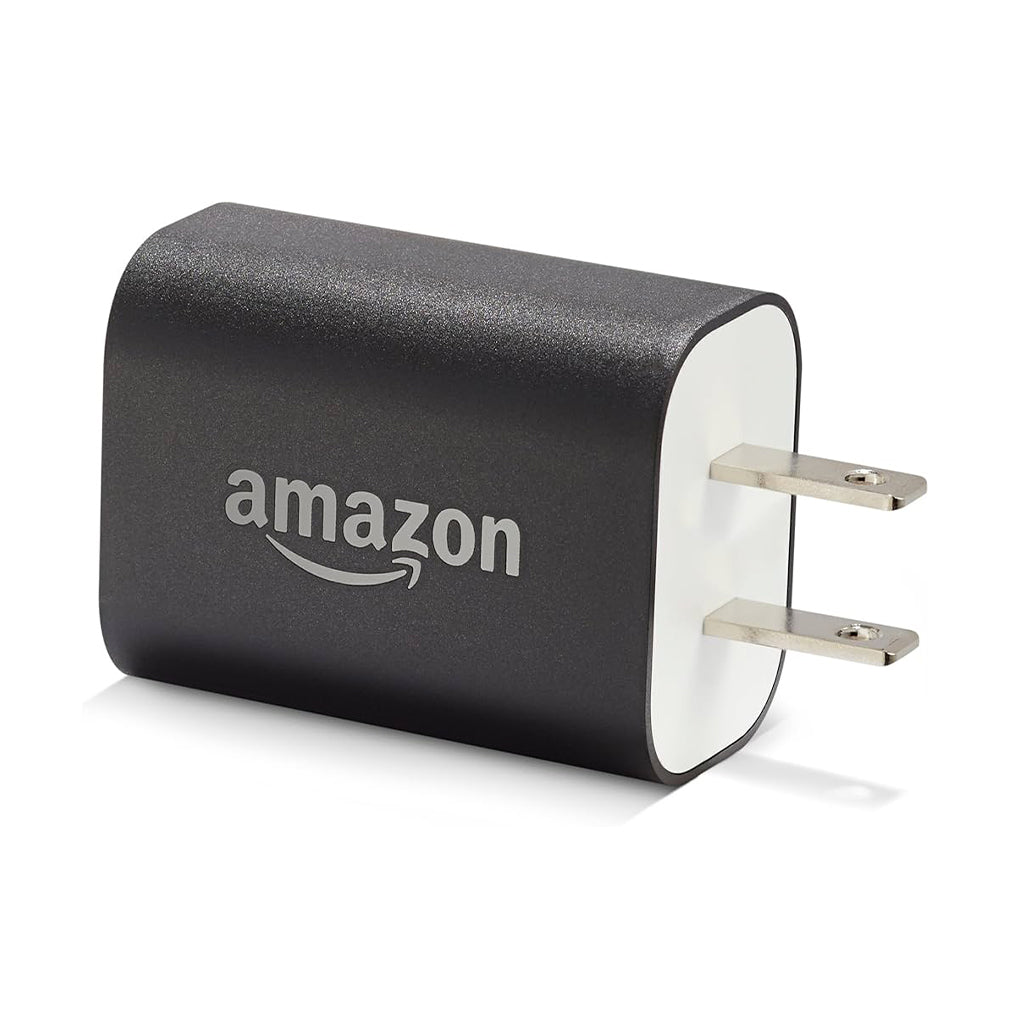 A Photo Of Amazon 9W Official USB Power Adapter for Kindle, Fire Tablets, and Echo Dot - 1.8A Fast Charging Compatible with Micro-USB Devices