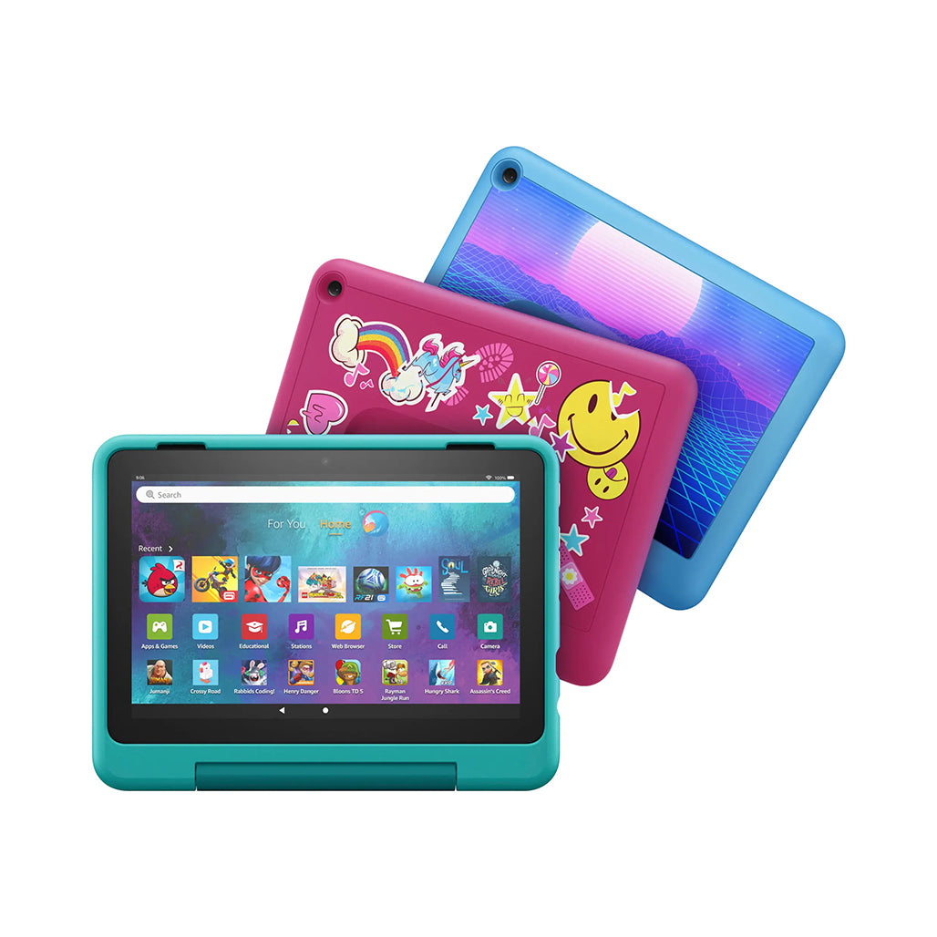 A Photo Of Amazon Fire HD 8 Kids Pro (2022) 8” HD Display, 32 GB Storage, Kid-Friendly Case, and Parental Controls