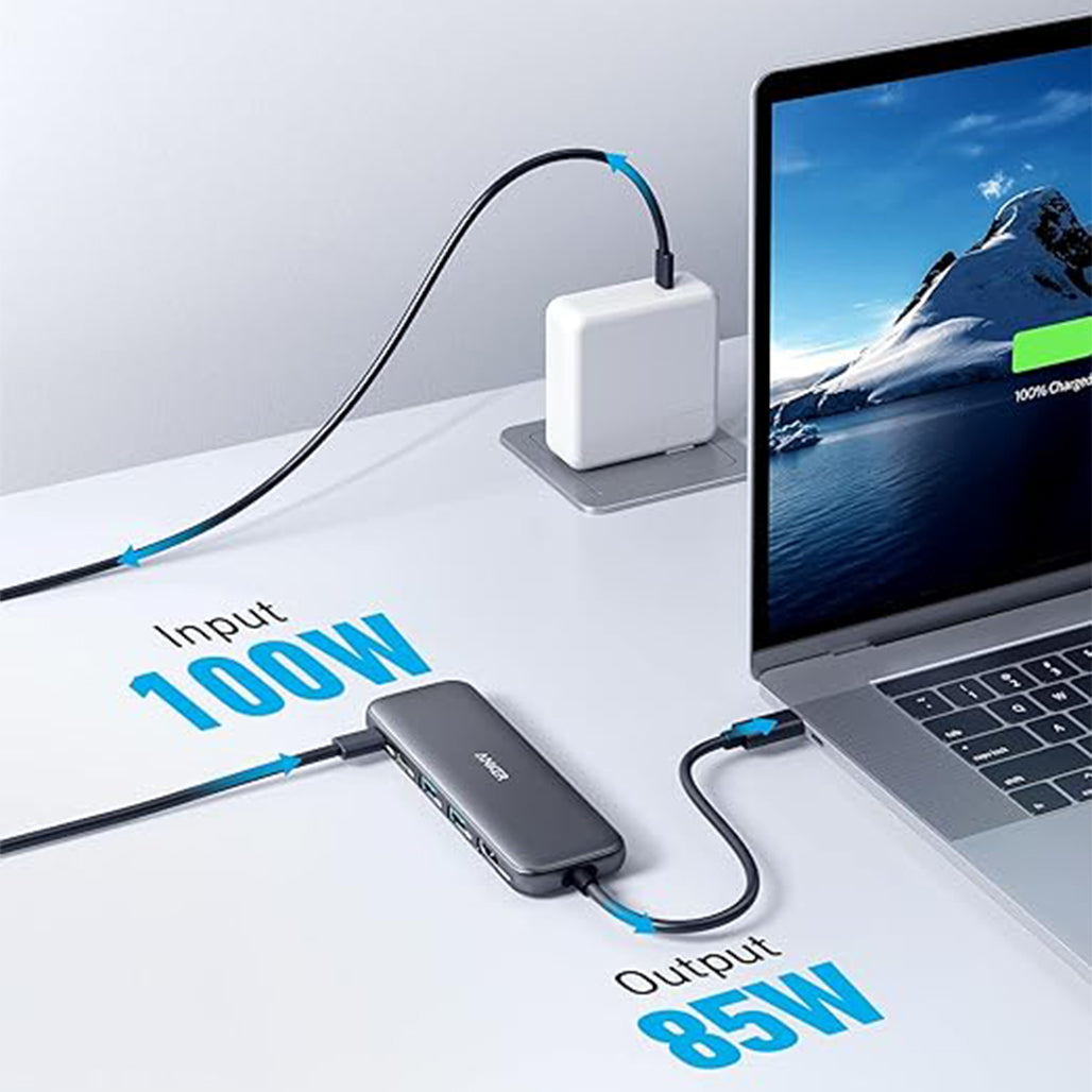 A Photo Of Anker 332 - USB-C Hub (5-in-1)