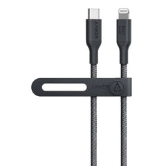 A Photo Of Anker 542 PowerLine USB-C to Lightning Cable, 60W Fast Charging, 3ft Bio-Based Nylon Cable – Durable and Compatible with iPhone, iPad, and More