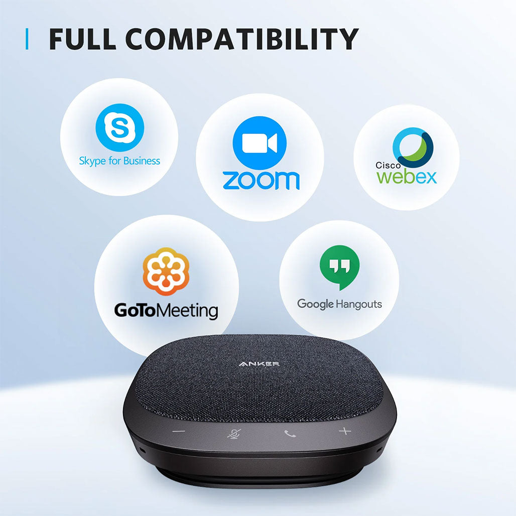 A Photo Of Anker PowerConf S330 USB Speakerphone – Smart Voice Enhancement, 360° Voice Coverage, Superior Sound, Full Duplex Communication