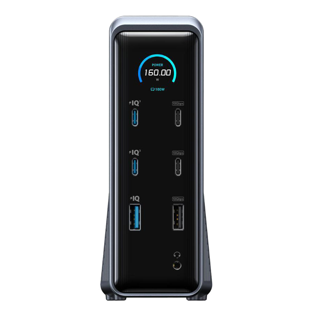 A Photo Of Anker Prime Charging Docking Station | 14-in-1 Dual Display, 160W Fast Charging Hub