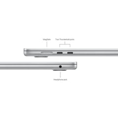 Apple MacBook Air MRYP3 - 15.3" - 8-Core M3 Chip - 8GB Ram - 256GB SSD - 10-Core GPU | Silver