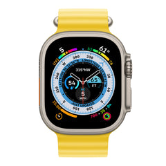 Apple Watch Ultra (2022) 49mm - Titanium Case/Yellow Ocean Band MNH93/A - Open Box