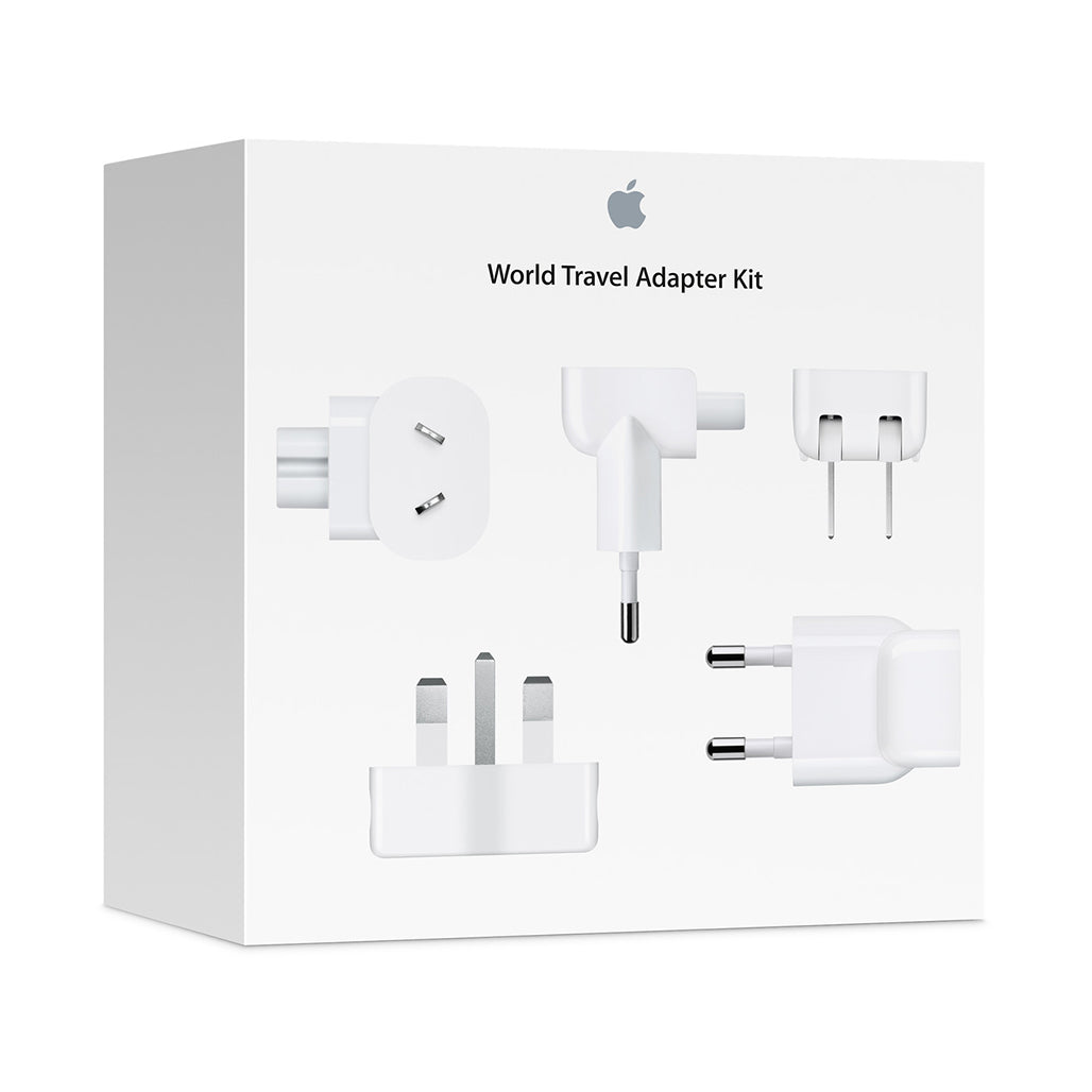 A Photo Of Apple World Travel Adapter Kit – Universal AC Plugs for Global Compatibility with iPod, iPhone, iPad, and Mac Notebooks