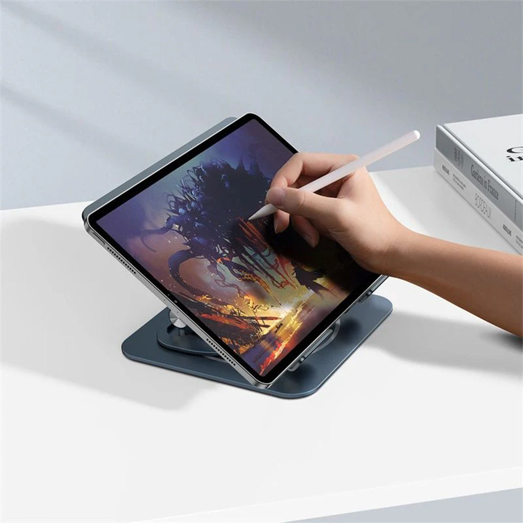 A Photo Of Baseus UltraStable Pro Rotatable & Foldable Laptop Stand - Gray