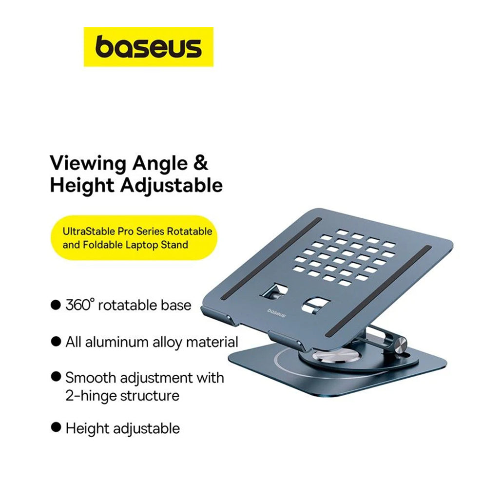 A Photo Of Baseus UltraStable Pro Rotatable & Foldable Laptop Stand - Gray