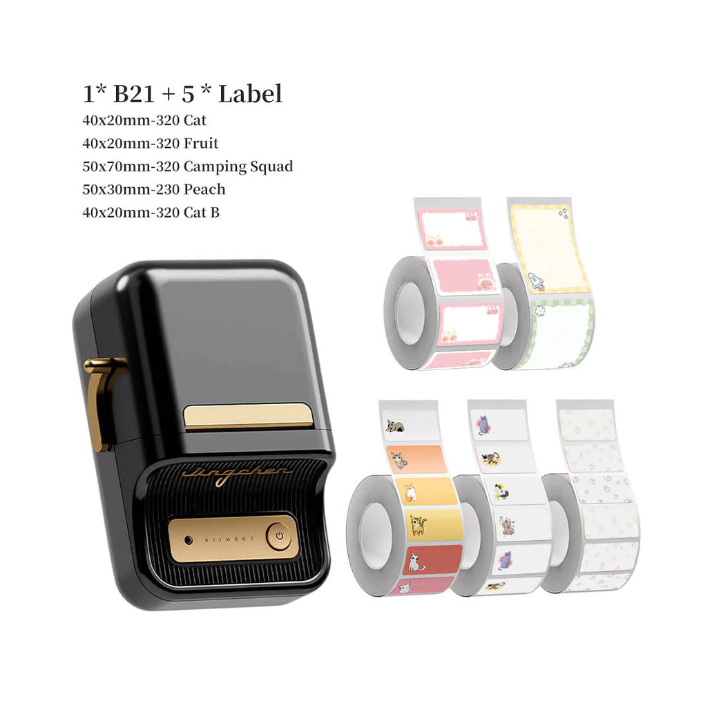 Niimbot B21 Label Maker Machine with Tape - Efficient Labeling Solution, 33058457190652, Available at 961Souq