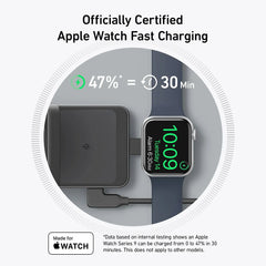 A Photo Of Anker MagGo 15W 3-in-1 Qi2 Certified Wireless Charging Station B2557 - Fast Wireless Charger for iPhone, AirPods, Apple Watch