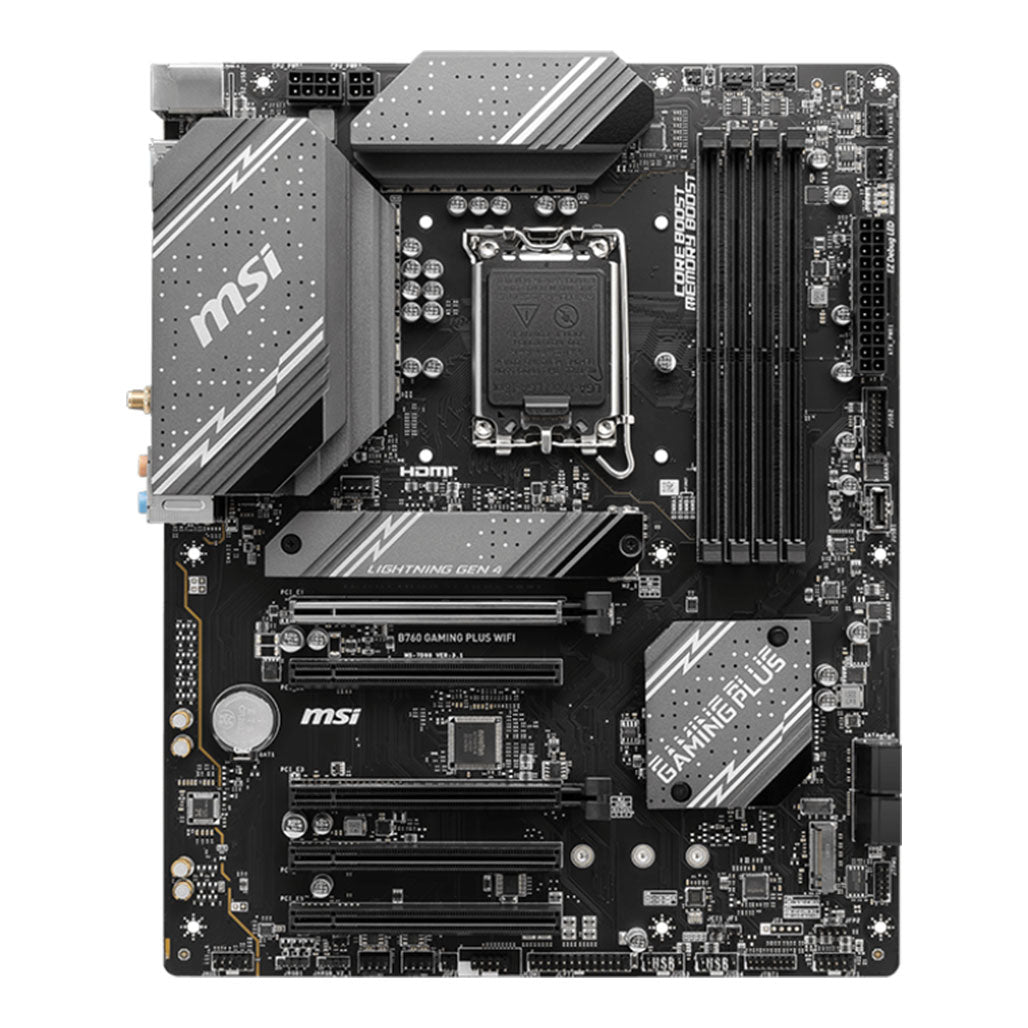 MSI Motherboard B760 Gaming Plus Wifi 911-7D98-012, 32597393735932, Available at 961Souq