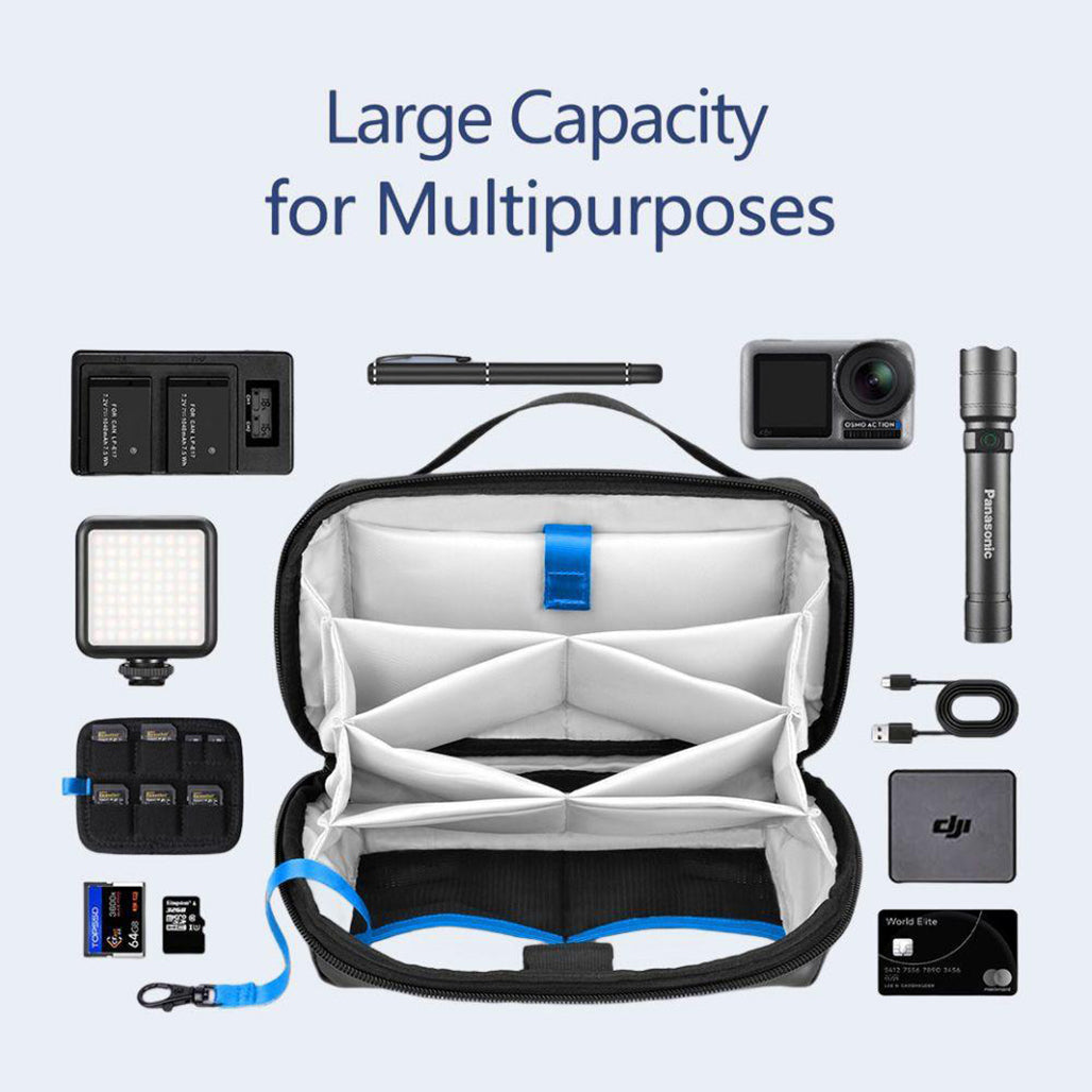 A Photo Of Baseus BTP-03 Tech Pouch Organizer – Portable Gadget Storage for Travel, Water-Resistant and Shock-Resistant Electronics Case