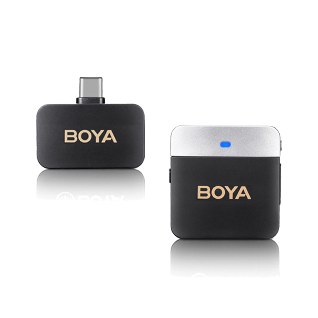 A Photo Of Boya BY-M1V3 - 2.4GHz Dual-Channel Wireless Microphone System for USB-C Devices