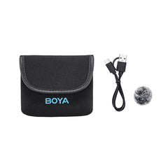 A Photo Of Boya BY-M1V5 - 2.4GHz Dual-Channel Wireless Microphone System for Lightning Devices