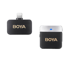 A Photo Of Boya BY-M1V5 - 2.4GHz Dual-Channel Wireless Microphone System for Lightning Devices