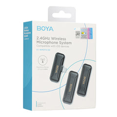 A Photo Of Boya BY-WM3T2-U2 - Mini 2.4GHz Dual-Channel Wireless Microphone System or USB-C Devices