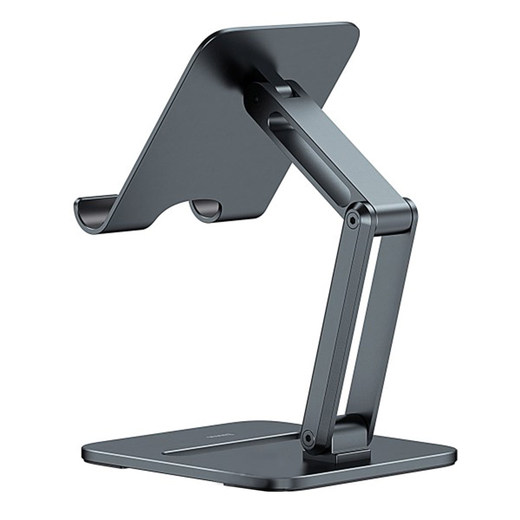 A Photo Of Baseus Desktop Biaxial Foldable Metal Stand for Phones - Grey