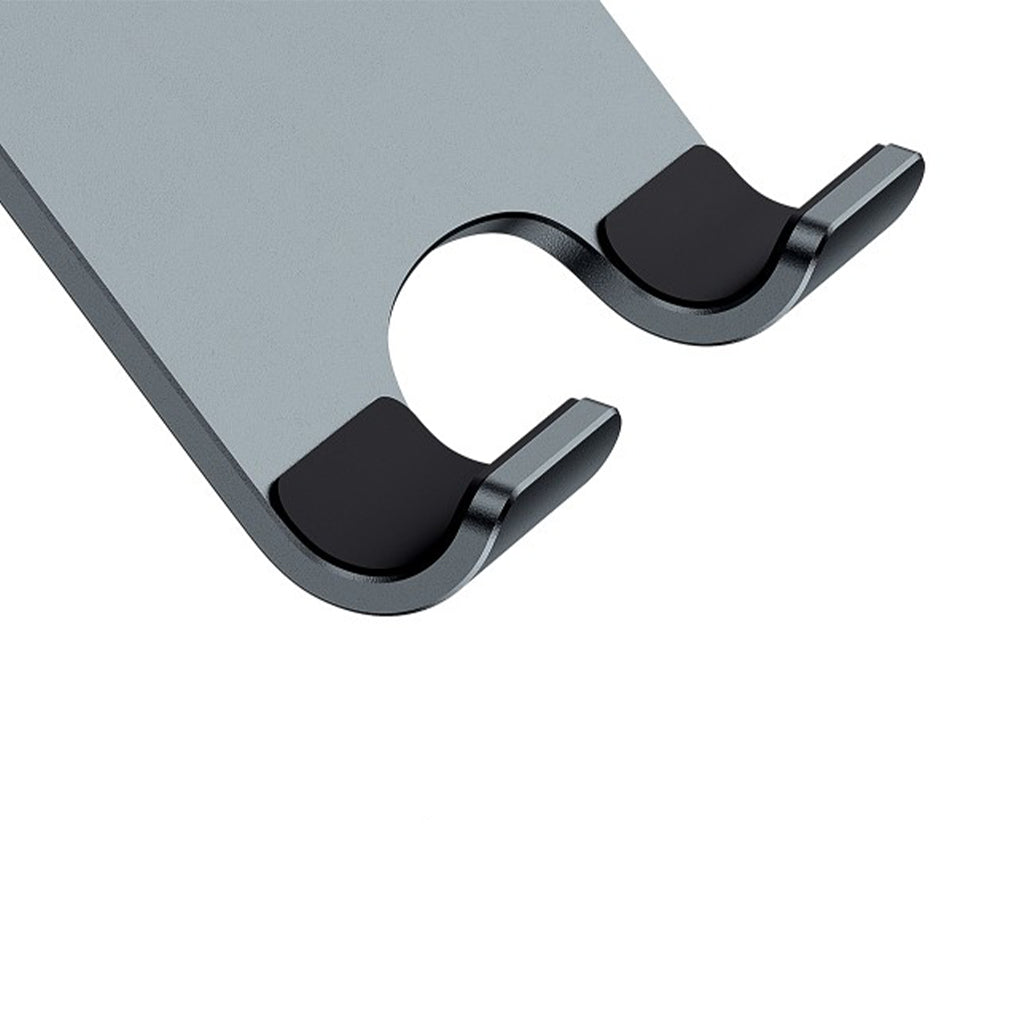 A Photo Of Baseus Desktop Biaxial Foldable Metal Stand for Phones - Grey