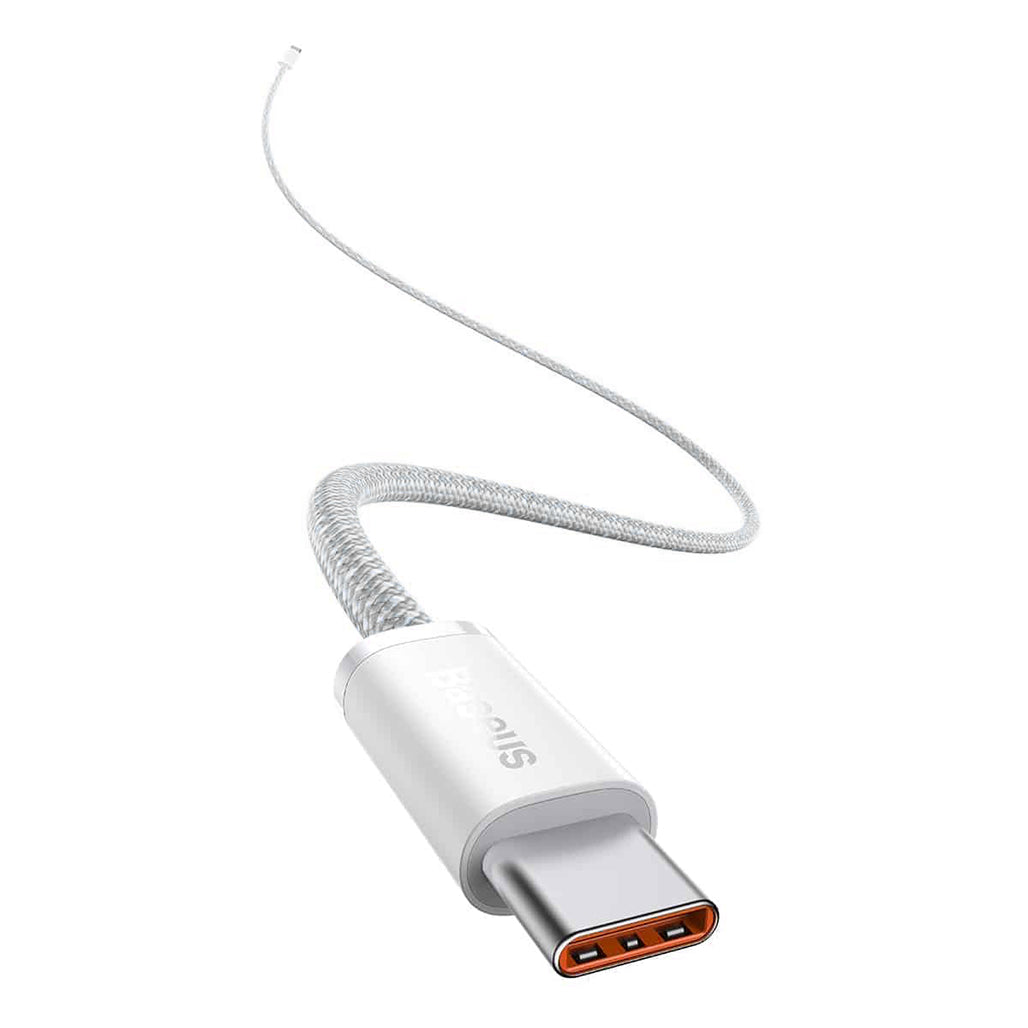 A Photo Of Baseus Dynamic Fast Charging Data Cable C to C 100W 1m - White