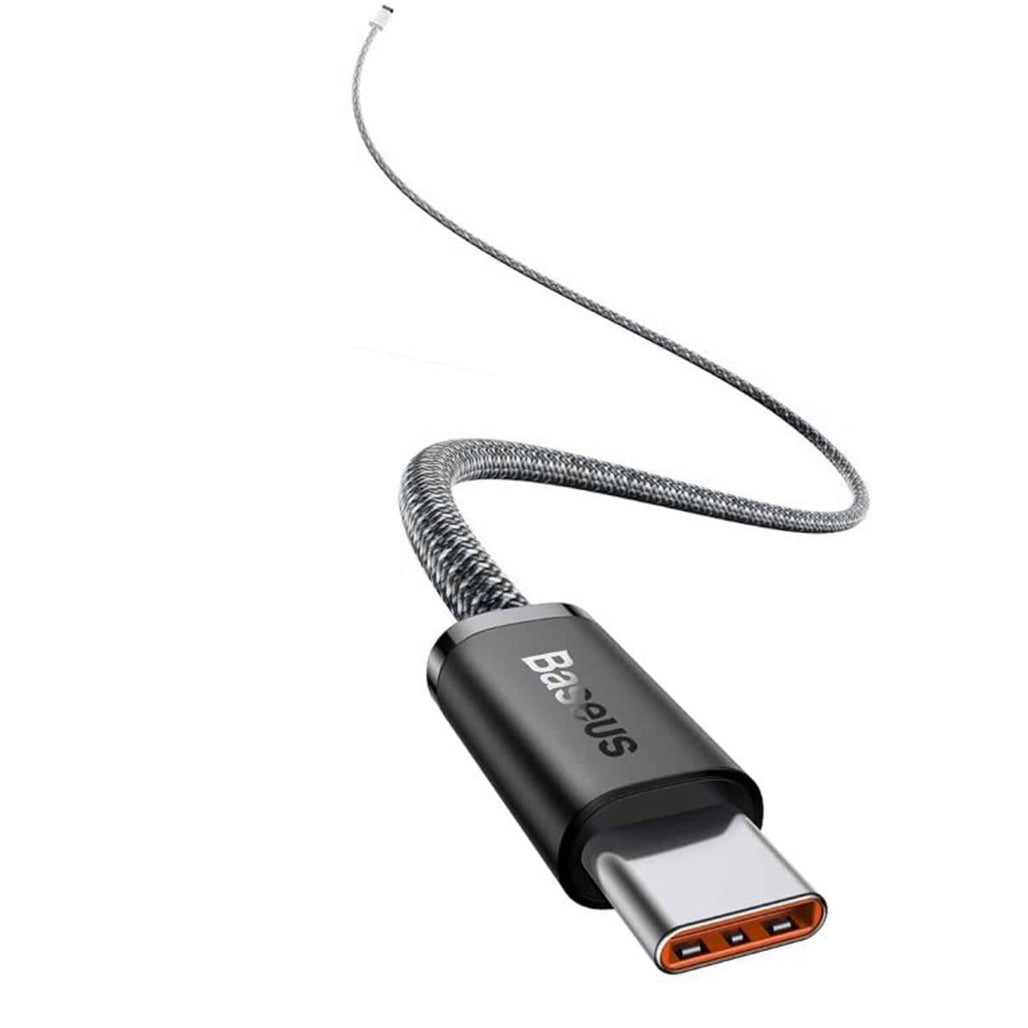 A Photo Of Baseus Dynamic Fast Charging Data Cable C to C 100W 1m - Gray