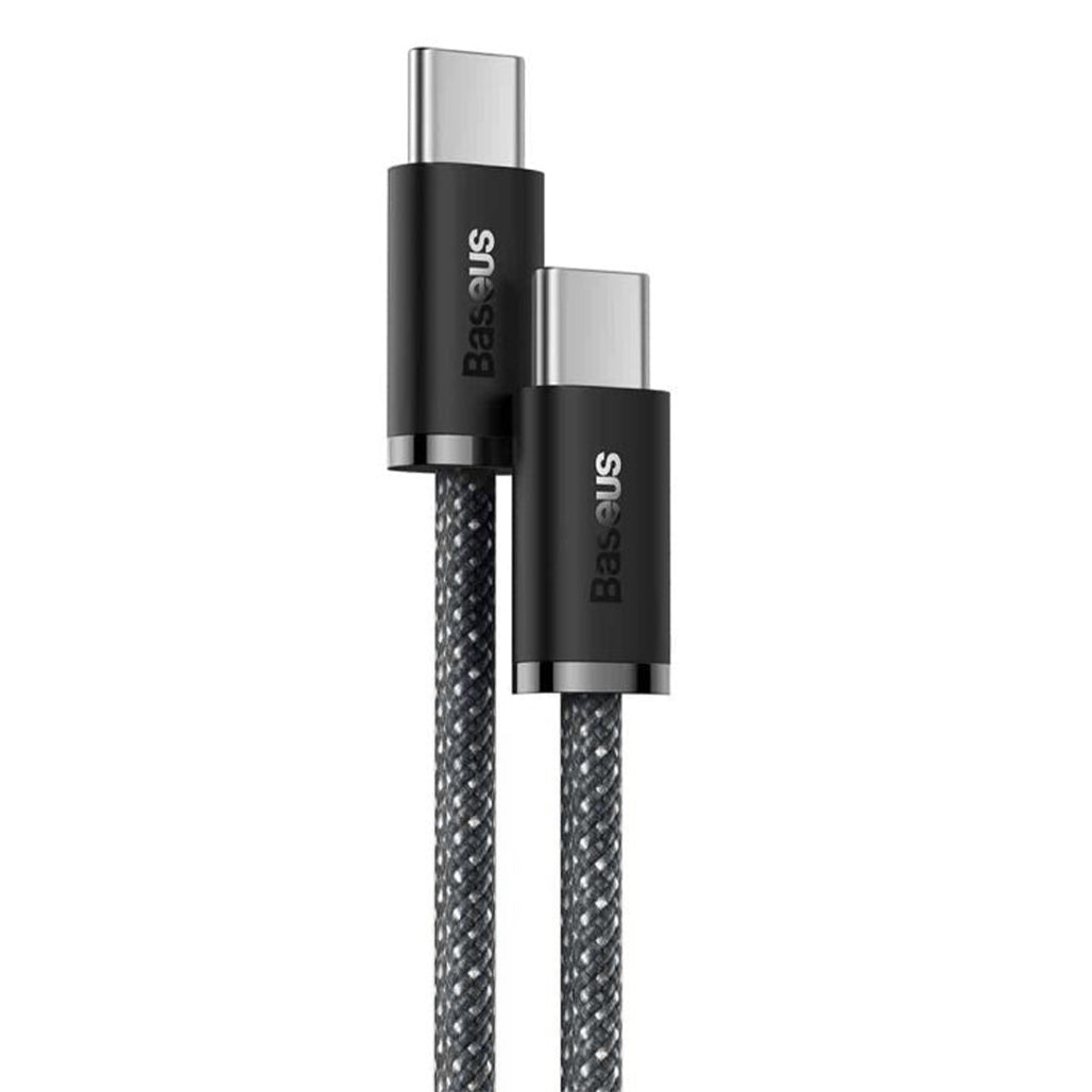 A Photo Of Baseus Dynamic Fast Charging Data Cable C to C 100W 2m - Gray