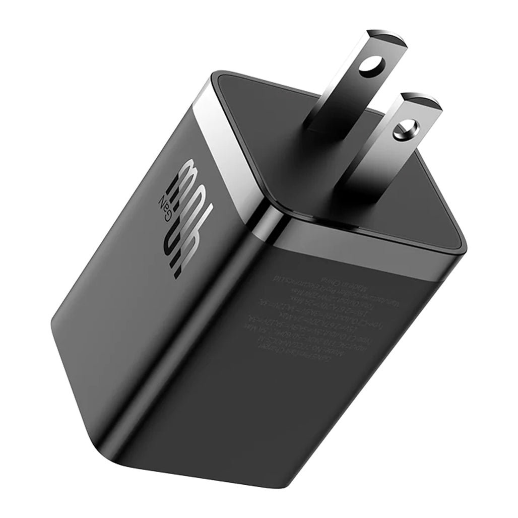 A Photo Of Baseus GaN5 Pro Dual USB-C Fast Charger 40W Adapter - Black