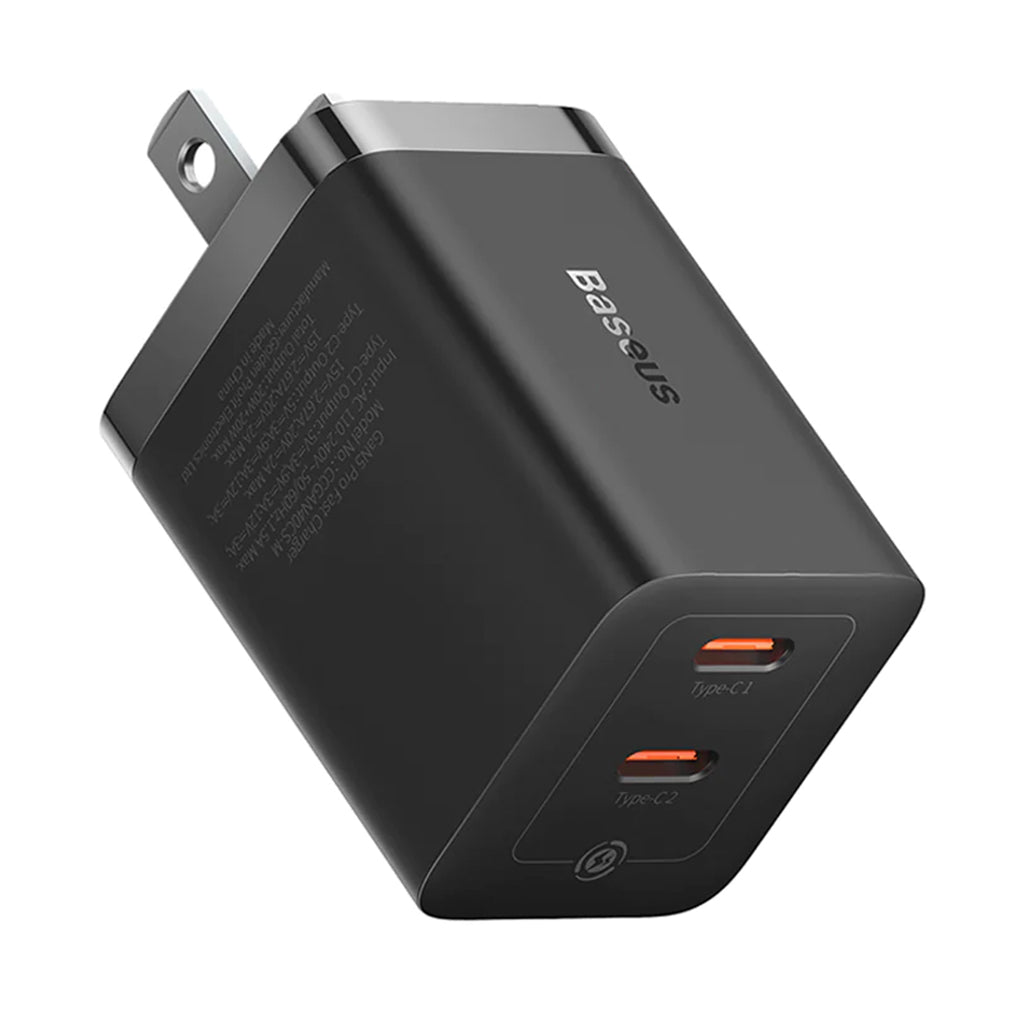 A Photo Of Baseus GaN5 Pro Dual USB-C Fast Charger 40W Adapter - Black