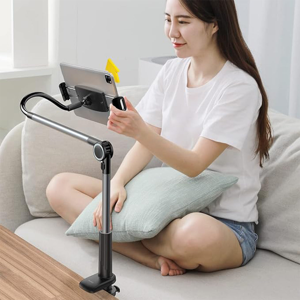 A Photo Of Baseus Otaku Life Rotary Adjustment Lazy Holder Pro for Phone & iPad - Gray