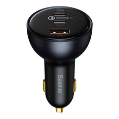 A Photo Of Baseus Qualcomm Quick Charge 5 Technology Multi-Port Fast Charge Car Charger - 100W + 30W + 30W